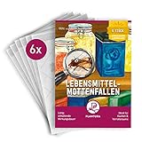 Plantura Lebensmittel-Mottenfallen, geruchlose Pheromonfallen, 6 Stück