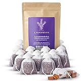 Lavendas 10 x Lavendelsäckchen & Zedernholz Set | Duft für Kleiderschrank | Entspannung & Einschlafen | Natürlicher Mottenschutz gegen Kleidermotten | Duftsäckchen 120g Lavendel