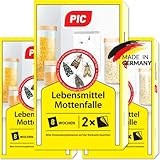 PIC Lebensmittel-Mottenfalle - Dreierpack = 6 Stück - Zum Fangen von Lebensmittelmotten in der Küche und Lagerräumen - Ideale Ergänzung beim Motten Bekämpfen