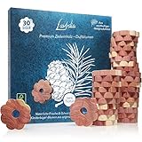 Zedernholz Ringe: 30 Premium Zeder Blumen gegen Kleidermotten – Dekorativer, Natürlicher Mottenschutz im Kleiderschrank – Natürliche Mottenfalle gegen Kleider Motten – 30 Zedernholzringe von Lavodia